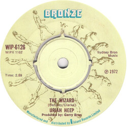 Uriah Heep The Wizard / Gypsy USED VINYL 7INCH SINGLE