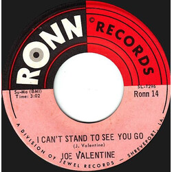 Joe Valentine I Can't Stand To See You Go / One Night Of Satisfaction USED VINYL 7INCH 45 RPM