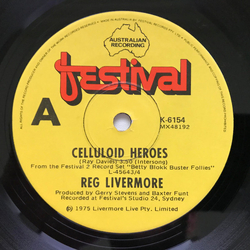 Reg Livermore Matrimony / Celluloid Heroes Vinyl 7" USED