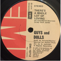Guys 'n Dolls There's A Whole Lot Of Loving Vinyl 7" USED