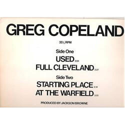 Greg Copeland Used USED VINYL 12INCH 33 S RPM PROMO
