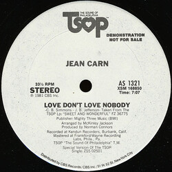 Jean Carn Love Don't Love Nobody VINYL 12" USED
