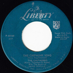 The Chipmunks The Chipmunk Song / Almost Good USED VINYL 7INCH SINGLE 45 RPM