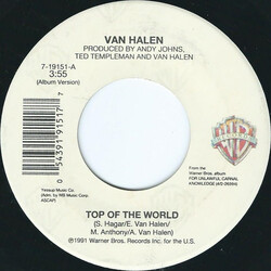 Van Halen Top Of The World USED VINYL 7INCH 45 RPM SINGLE