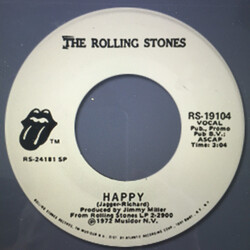 The Rolling Stones Happy Vinyl 7" USED