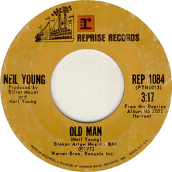 Neil Young Old Man / The Needle And The Damage Done USED VINYL 7INCH 45 RPM SINGLE