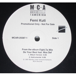 Femi Kuti Do Your Best USED VINYL 12INCH PROMO