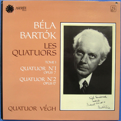 Béla Bartók / Quatuor Végh Les Quatuors - Tome I: Quatuor N° 1 Opus 7 / Quatuor N° 2 Opus 17 Vinyl LP USED