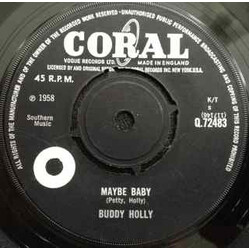 Buddy Holly Maybe Baby / That's My Desire USED VINYL 7INCH 45 RPM