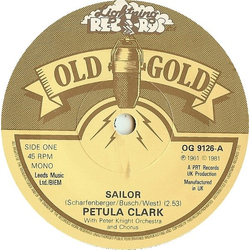 Petula Clark Sailor Vinyl 7" USED