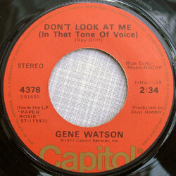 Gene Watson Don't Look At Me (In That Tone Of Voice) / Paper Rosie USED VINYL 7"