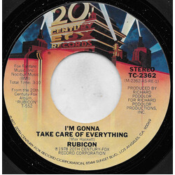 Rubicon (2) I'm Gonna Take Care Of Everything USED VINYL 7INCH 45 RPM SINGLE STYRENE