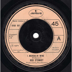 Rod Stewart Mandolin Wind USED VINYL 7INCH 45 RPM MAXI-SINGLE