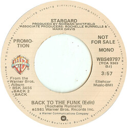 Stargard Back To The Funk USED VINYL 7INCH 45 RPM PROMO STEREO MONO