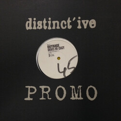 Outrage Drives Me Crazy USED VINYL 12INCH PROMO