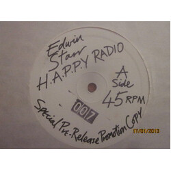 Edwin Starr H.A.P.P.Y. Radio (Extended Disco Version) Vinyl 12" USED
