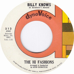 The Hi-Fashions Billy Knows / Mr. Policeman USED VINYL 7INCH 45 RPM SINGLE