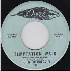 The Entertainers IV Temptation Walk (People Don't Look No More) / Shake, Shake, Shake USED VINYL 7INCH 45 RPM