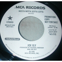 Joe Ely Musta Notta Gotta Lotta USED VINYL 7INCH 45 RPM PROMO