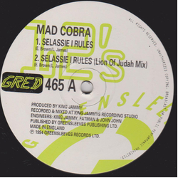 Mad Cobra Selassie I Rules Vinyl 12" USED