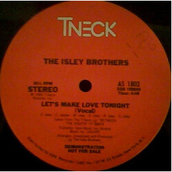 The Isley Brothers Let's Make Love Tonight USED VINYL 12INCH 33 S RPM PROMO