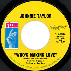 Johnnie Taylor Who's Making Love / I'm Trying USED VINYL 7INCH 45 RPM SINGLE STYRENE MONO