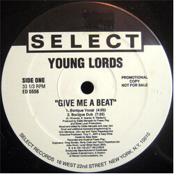Young Lords Give Me A Beat VINYL 12" USED