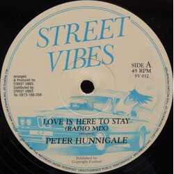 Peter Hunnigale Love Is Here To Stay Vinyl 12" USED
