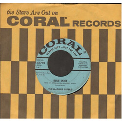 McGuire Sisters Blue Skies / He's Got Time USED VINYL 7INCH 45 RPM PROMO