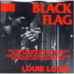 Black Flag Louie Louie USED VINYL 7INCH SINGLE 45 RPM REISSUE