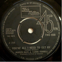 Marvin Gaye / Tammi Terrell You're All I Need To Get By Vinyl 7" USED