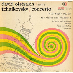 Pyotr Ilyich Tchaikovsky / Staatskapelle Dresden / Franz Konwitschny / David Oistrach Concerto for Violin and Orchestra D Major, Op. 35 Vinyl LP USED