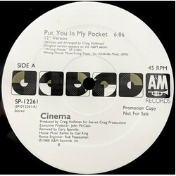Cinema (5) Put You In My Pocket USED VINYL 12INCH 45 RPM PROMO