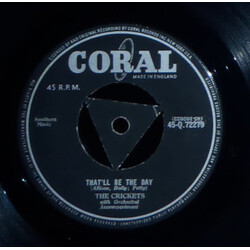 The Crickets (2) That'll Be The Day USED VINYL 7INCH 45 RPM SINGLE