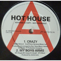 Hot House "Crazy" USED VINYL 12INCH 45 RPM PROMO