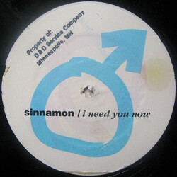 Sinnamon I Need You Now USED VINYL 12INCH SINGLE SIDED PROMO