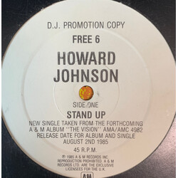Howard Johnson Stand Up USED VINYL 12INCH 45 RPM SINGLE PROMO