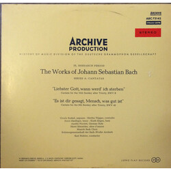 Johann Sebastian Bach / Ursula Buckel / Hertha Töpper / Kieth Engen / Ernst Haefliger / Aurèle Nicolet / Horst Schneider (2) / Münchener Bach-Chor / S