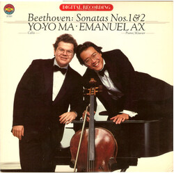Ludwig van Beethoven / Yo-Yo Ma / Emanuel Ax Sonatas Nos. 1 & 2 Vinyl LP USED