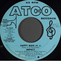 Impact (11) Happy Man USED VINYL 7INCH 45 RPM PROMO