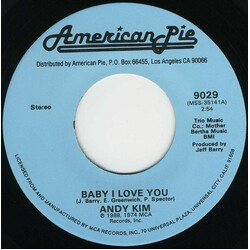 Andy Kim / The Dartells Baby I Love You / Hot Pastrami USED VINYL 7INCH 45 RPM SINGLE STEREO MONO