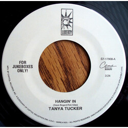 Tanya Tucker Hangin' In USED VINYL 7INCH 45 RPM JUKEBOX STEREO