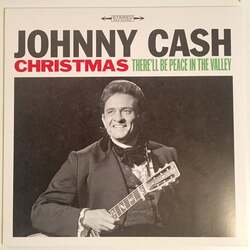 Johnny Cash Christmas - There'll Be Peace In The Valley Vinyl LP USED
