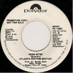 Atlanta Rhythm Section Neon Nites Vinyl 7" USED