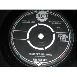 Jim Reeves Whispering Hope USED VINYL 7INCH SINGLE