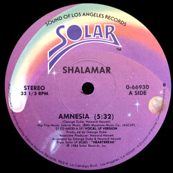 Shalamar Amnesia USED VINYL 12INCH 33 S RPM