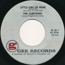 The Cleftones Little Girl Of Mine / You're Driving Me Mad USED VINYL 7INCH 45 RPM SINGLE REISSUE