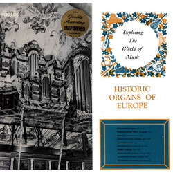 Various Historic Organs Of Europe Vinyl LP USED