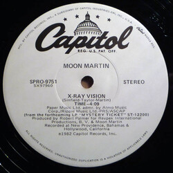 Moon Martin X-Ray Vision USED VINYL 12INCH PROMO