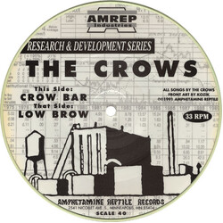 Crows Crow Bar / Low Brow USED VINYL 7INCH 33 S RPM SINGLE PICTURE DISC